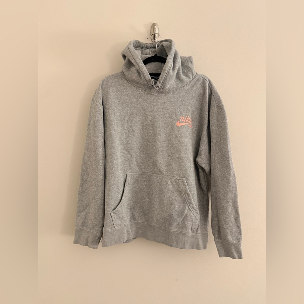 Nike SB Graphic Hoodie XL Gray Cartoon Dog Streetwear Y2K Skate - Picture 3 of 9